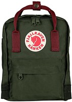 Фото Fjallraven Kanken Mini 7 forest green/ox red