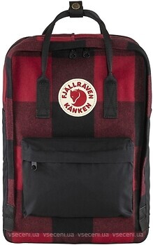 Фото Fjallraven Kanken Re-Wool Laptop 15 red/black