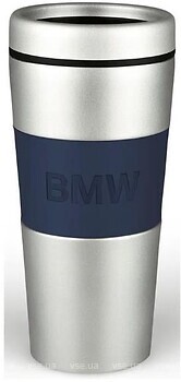 Фото BMW Logo Thermal Mug 350 мл Silver Dark Blue (80282454639)