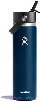 Фото Hydro Flask Wide Flex Straw Cap 700 мл Blue (W24BFS464)