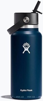 Фото Hydro Flask Wide Flex Straw Cap 954 мл Blue (W32BFS464)