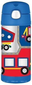 Фото Thermos Funtainer 355 мл синий автомобили (12001G)