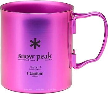Фото Snow Peak MG-053BL-US Ti-Double 450 мл Purple