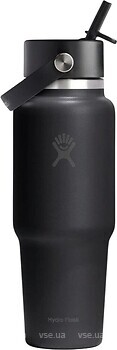 Фото Hydro Flask Wide Flex Straw Travel Bottle 950 мл Black (040.0027)