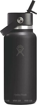 Фото Hydro Flask Wide Flex Straw Cap 950 мл Black (040.0003)