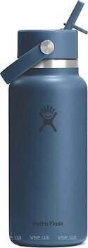 Фото Hydro Flask Wide Flex Straw Cap 950 мл Harbor Blue (040.0002)
