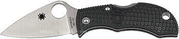 Фото Spyderco Manbug Lightweight Leaf PleinEdge Black (MBKLFP)