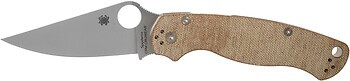 Фото Spyderco Para-Military 2 CPM Cru-Wear Brown Micarta (C81MPCW2)