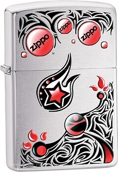 Фото Zippo Brushed Chrome Stars & Planets (28056)