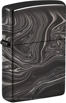 Фото Zippo High Polish Black Marble Pattern Design (49812)