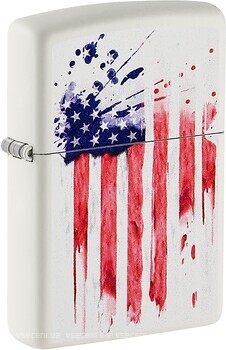 Фото Zippo 214 White Matte US Flag Design (49783)