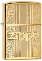 Фото Zippo 254B High Polish Brass Zippo and Pattern Design (29677)