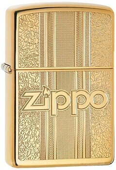 Фото Zippo 254B High Polish Brass Zippo and Pattern Design (29677)