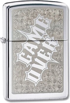 Фото Zippo High Polish Chrome Game Over (28447)