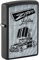 Фото Zippo 218 Black Matte Car Ad Design (48572)