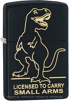 Фото Zippo 218 Black Matte Licensed to Carry (29629)