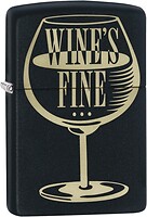 Фото Zippo Black Matte Wine's Fine (29611)