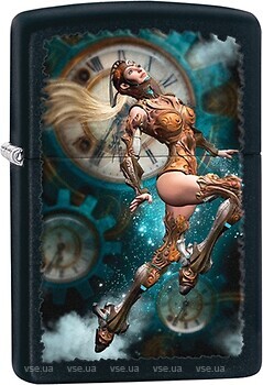 Фото Zippo Black Matte Steampunk Aviator Girl Jumping (28670)