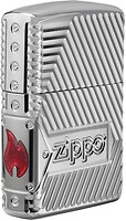 Фото Zippo Armor High Polish Chrome Zippo Bolts Design (29672)