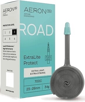 Фото Aeron 700Cx23-28 TPU Road ExtraLite Protect Presta 42 mm