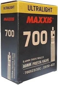 Фото Maxxis Ultralight 700x23/32C FV 80mm (EIB00251200)
