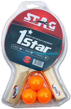 Фото Stag Набор 1 Star Play Set (2 ракетки, 3 мяча)
