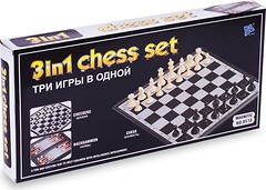Фото ChessTour Шахматы, шашки, нарды 3в1 (9518)