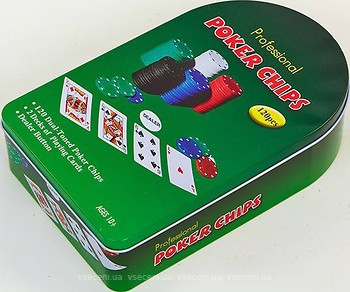 Фото Zelart Покерный набор на 120 фишек (IG-3008)