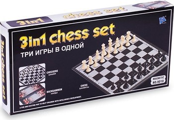 Фото PlayGame Шахматы, шашки, нарды 3в1 (9018)