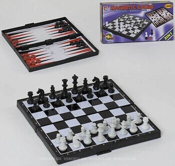Фото A-Toys Шахматы 3в1 (JH618-25)