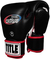Фото Title Boxing Muay Thai Leather Training Gloves (MTLTG-BK)