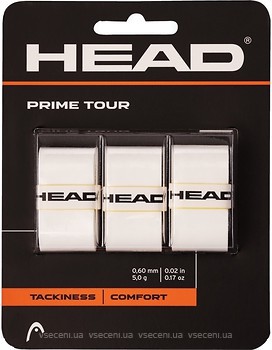 Фото Head Обмотка для рукоятки Prime Tour White 3 шт. (285621)