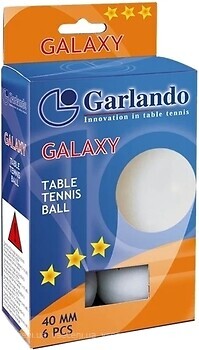 Фото Garlando Набор мячей Galaxy 3-Star белые 6 шт. (2C4-119)