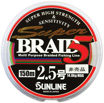 Фото Sunline Super Braid 5 (0.225mm 150m 11.6kg)