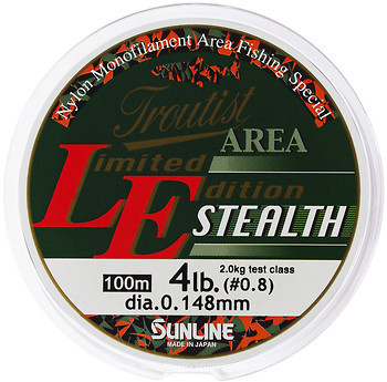 Фото Sunline Troutist Area LE Stealth (0.128mm 100m 1.5kg)
