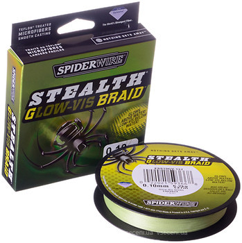 Шнур Spiderwire Stealth Glow-Vis Braid Green (0.14mm 137m 10.2kg) ᐉ цены в  Украине. Купить без переплат