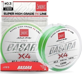 Фото Lucky John Basara Light Green X4 (0.194mm 150m 13.9kg) LJ4100-019