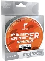 Фото Salmo Sniper Braid 4X Army Green (0.165mm 120m 7.7kg)