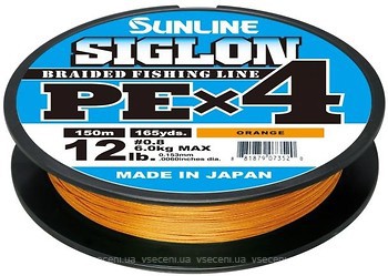 Фото Sunline Siglon PE x4 Orange (0.132mm 150m 4.5kg) 16580930