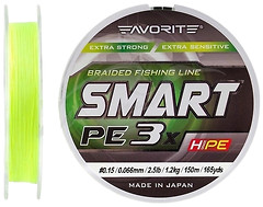 Фото Favorite Smart PE 3x Fluo Yellow (0.066mm 150m 1.2kg)