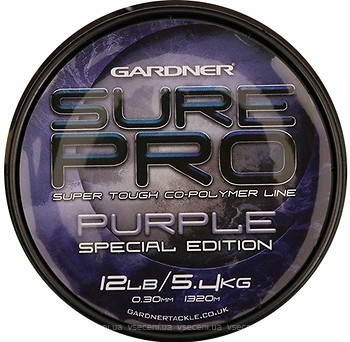 Фото Gardner Sure Pro Special Edition Purple (0.28mm 1540m 4.5kg)