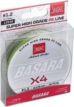 Фото Lucky John Basara Green X4 (0.194mm 125m 13.9kg) LJ4104-019
