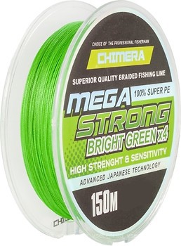 Фото Chimera Megastrong PE X4 Bright Green (0.1mm 150m 7.3kg)