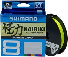 Фото Shimano Kairiki 8 PE Yellow (0.19mm 150m 12kg)