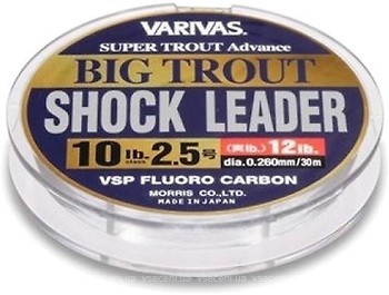 Фото Varivas Big Trout Shock Leader VSP Fluro (0.235mm 30m 3.6kg)