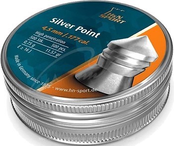 Фото H&N Silver Point 4.5 мм, 0.75 г, 500 шт (92344500005)