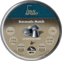 Фото H&N Baracuda Match 5.53 мм, 1.37 г, 200 шт (92285530003)