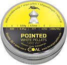 Фото Coal Pointed White Pellets 4.5 мм, 0.58 г, 500 шт (500WPP45)