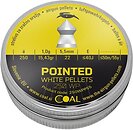 Фото Coal Pointed White Pellets 5.5 мм, 1 г, 250 шт (250WPP55)