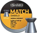 Фото JSB Match Diabolo Middle 4.5 мм, 0.52 г, 500 шт (000015-500)